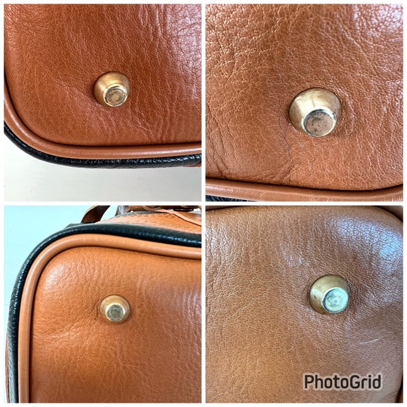 VALENTINA Carrano Black Tan Pebbled Leather Convertible Shoulder Sling Backpack - Picture 14 of 16